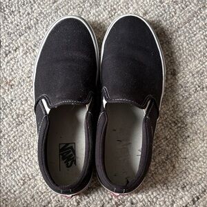 Vans Men's Classic Black Slip-On Sneakers